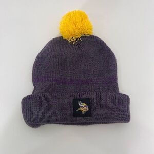 Minnesota Vikings Purple Knit Yellow Pom Pom Winter Hat